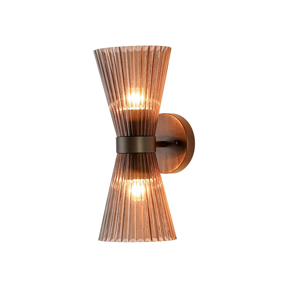 lightfixturesusa-modern-2-light-up-down-pleated-glass-cone-wall-sconce-wall-sconce-white-glass-277790