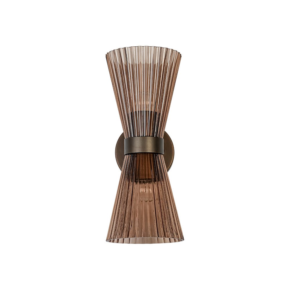 lightfixturesusa-modern-2-light-up-down-pleated-glass-cone-wall-sconce-wall-sconce-white-glass-286758