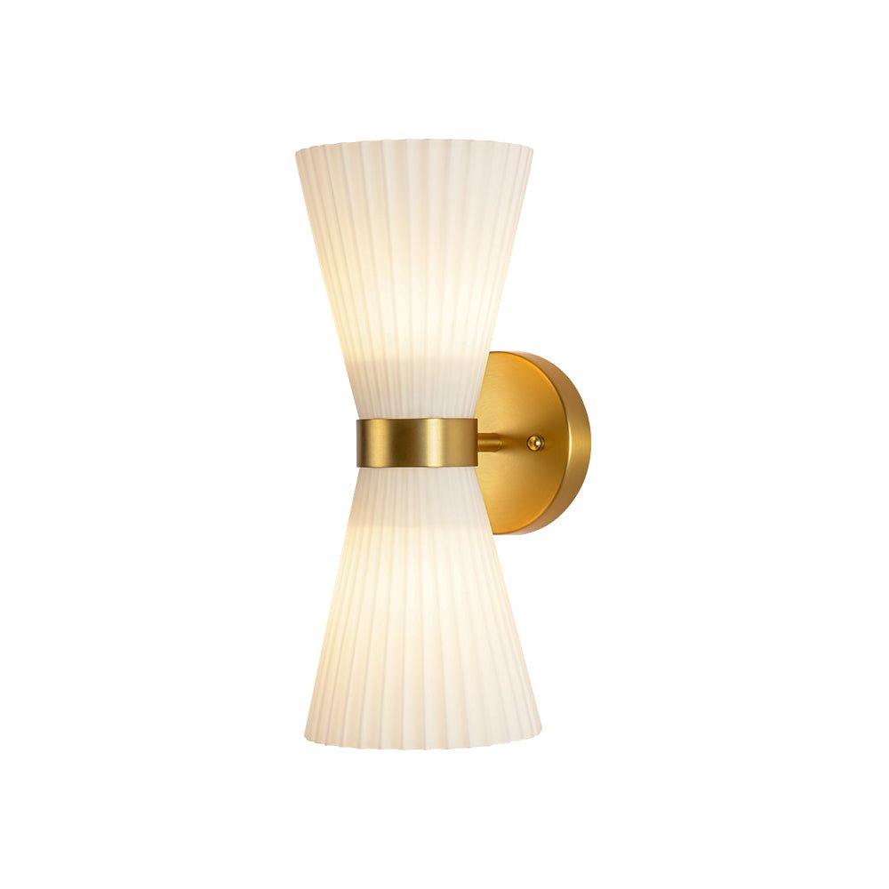 lightfixturesusa-modern-2-light-up-down-pleated-glass-cone-wall-sconce-wall-sconce-white-glass-453015