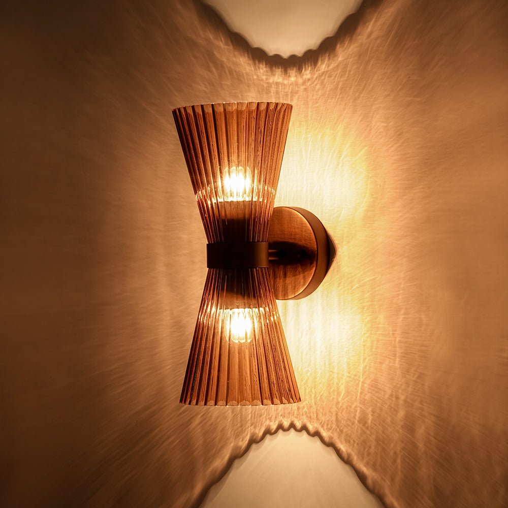 lightfixturesusa-modern-2-light-up-down-pleated-glass-cone-wall-sconce-wall-sconce-white-glass-610817