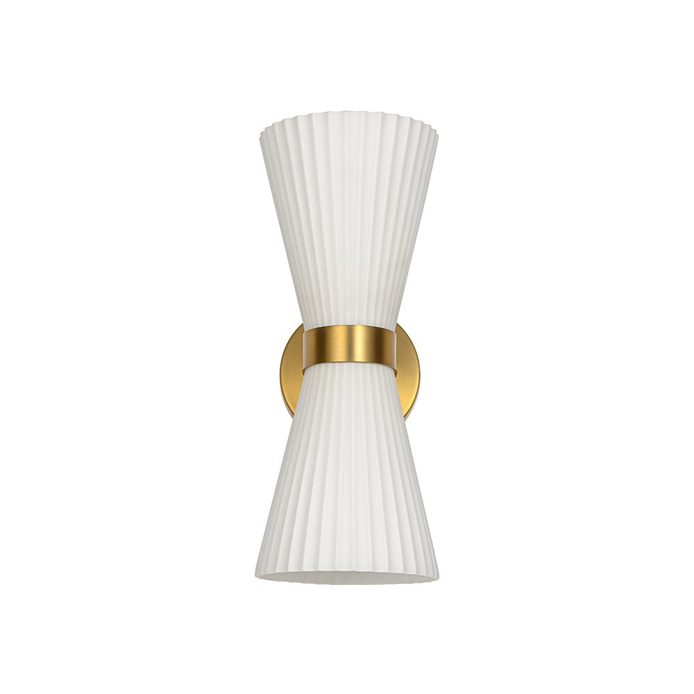 lightfixturesusa-modern-2-light-up-down-pleated-glass-cone-wall-sconce-wall-sconce-white-glass-619112