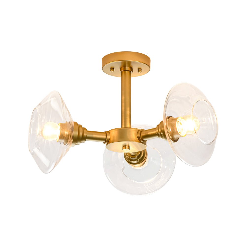 lightfixturesusa-modern-3-light-clear-glass-round-sputnik-semi-flush-mount-chandelier-brass-2411448