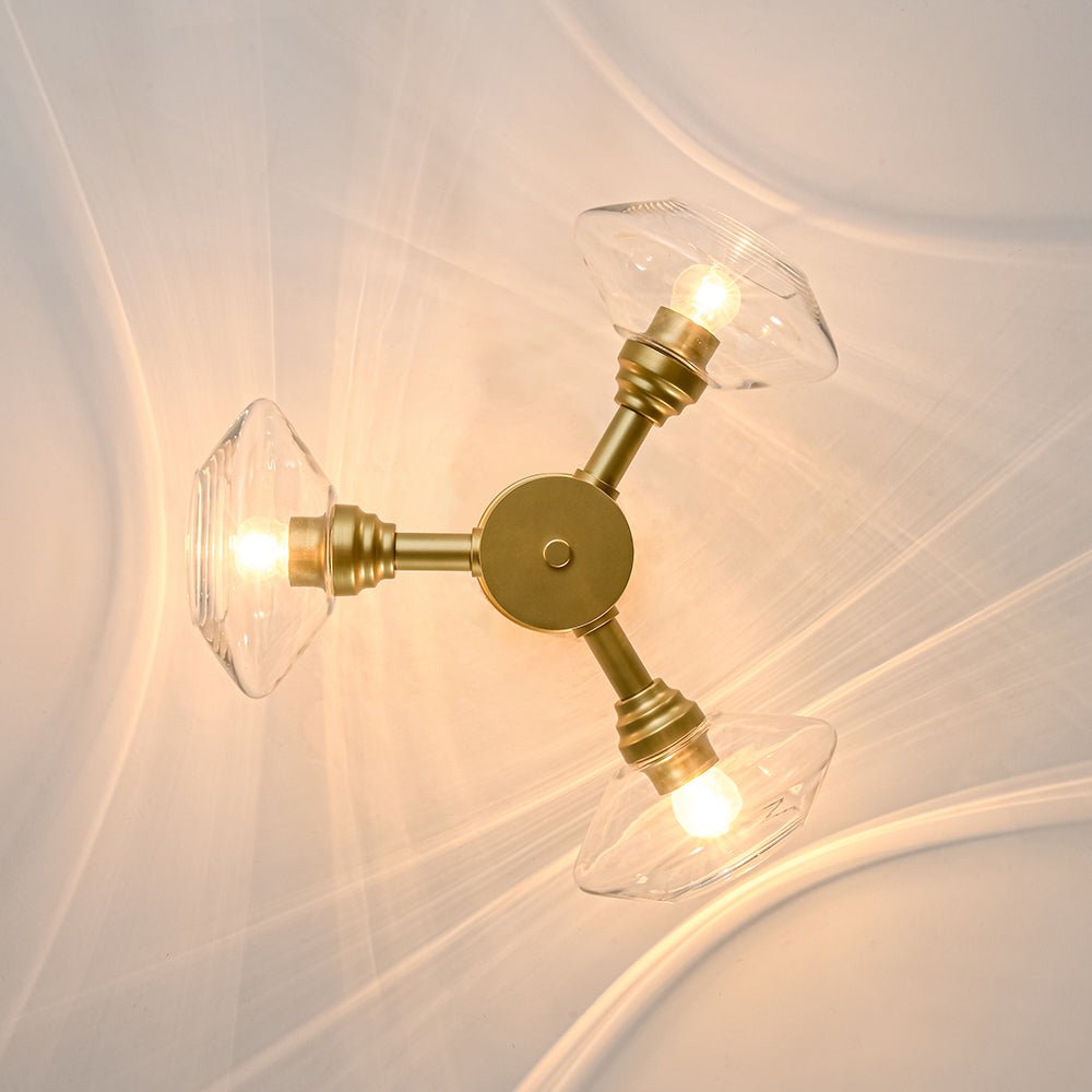 lightfixturesusa-modern-3-light-clear-glass-round-sputnik-semi-flush-mount-chandelier-brass-6576123