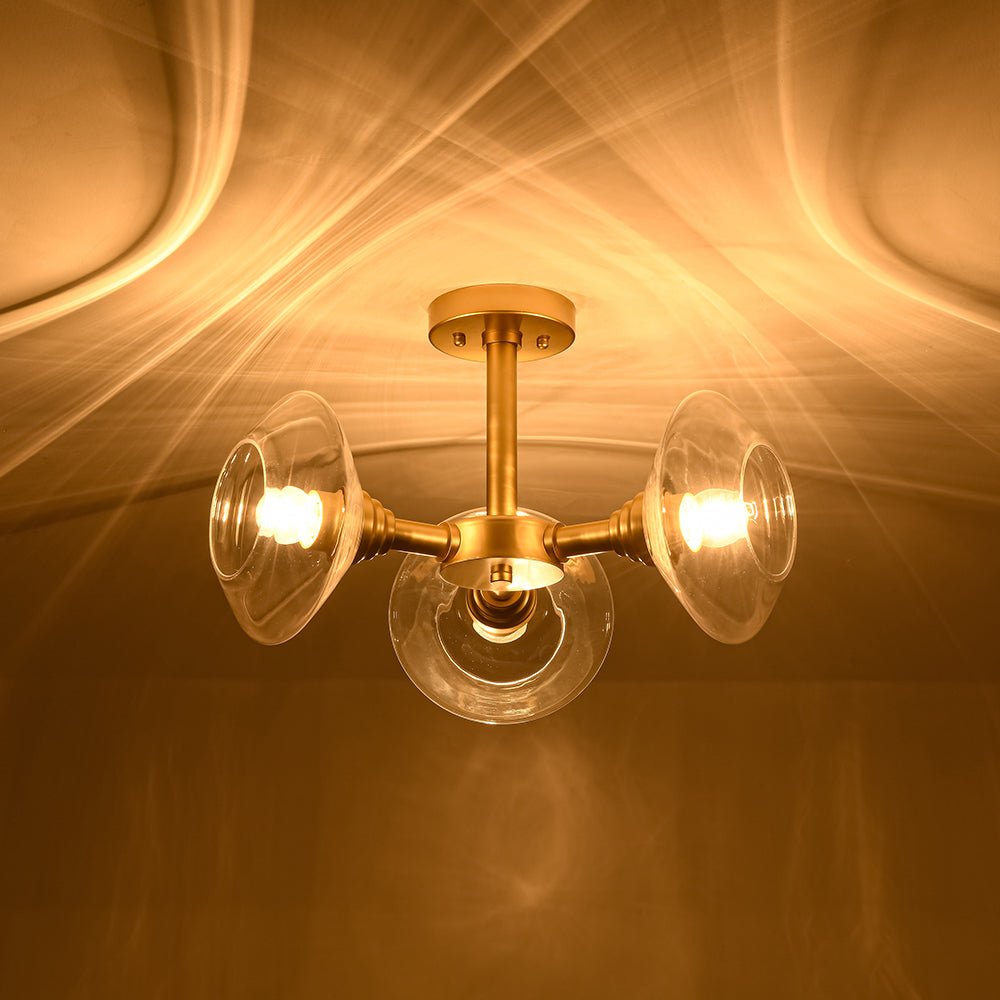 lightfixturesusa-modern-3-light-clear-glass-round-sputnik-semi-flush-mount-chandelier-brass-8271523