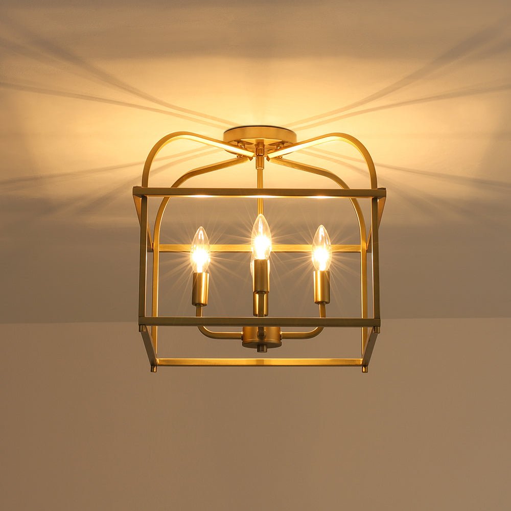lightfixturesusa-modern-4-light-candle-style-square-cage-semi-flush-mount-ceiling-light-brass-4259239