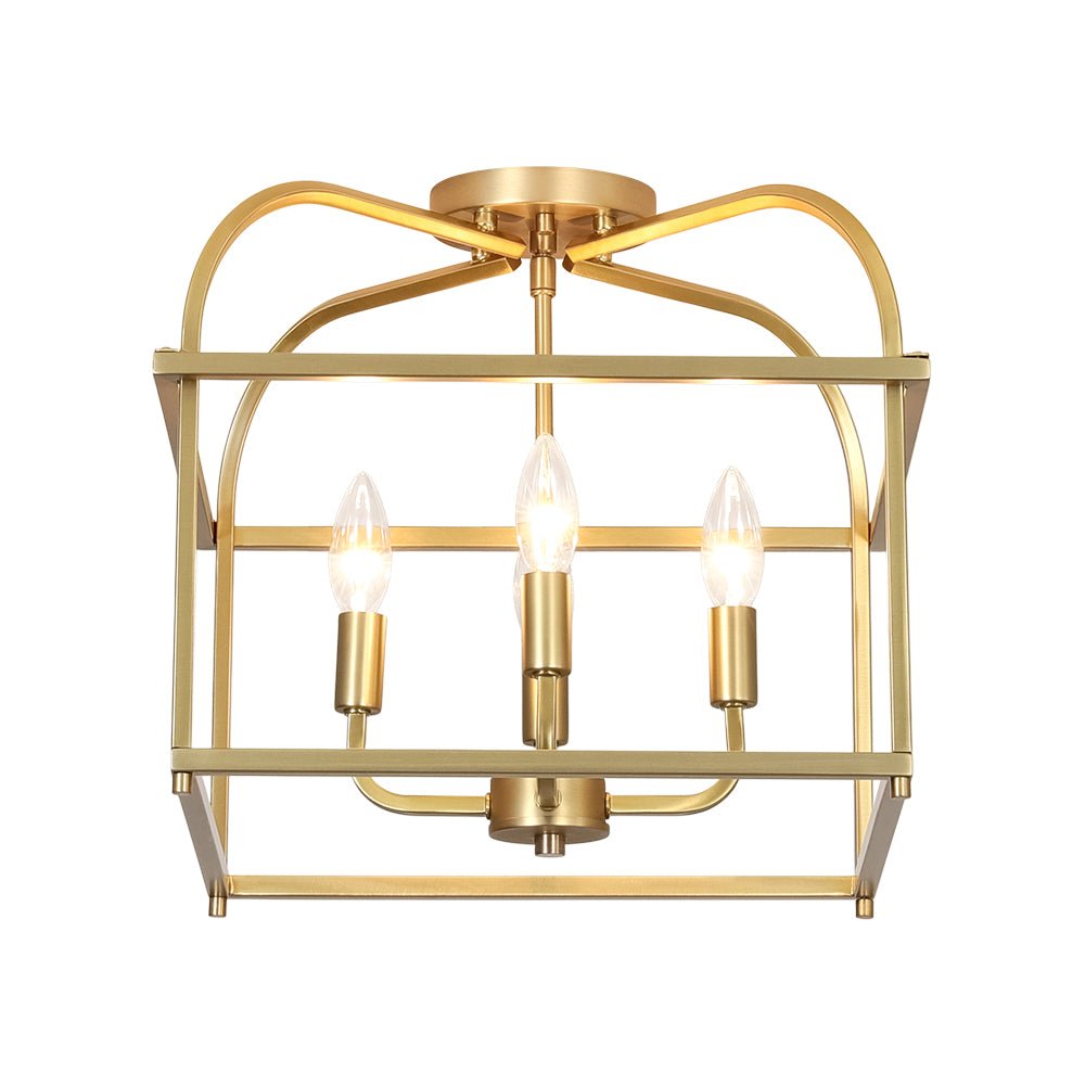 lightfixturesusa-modern-4-light-candle-style-square-cage-semi-flush-mount-ceiling-light-brass-4431562