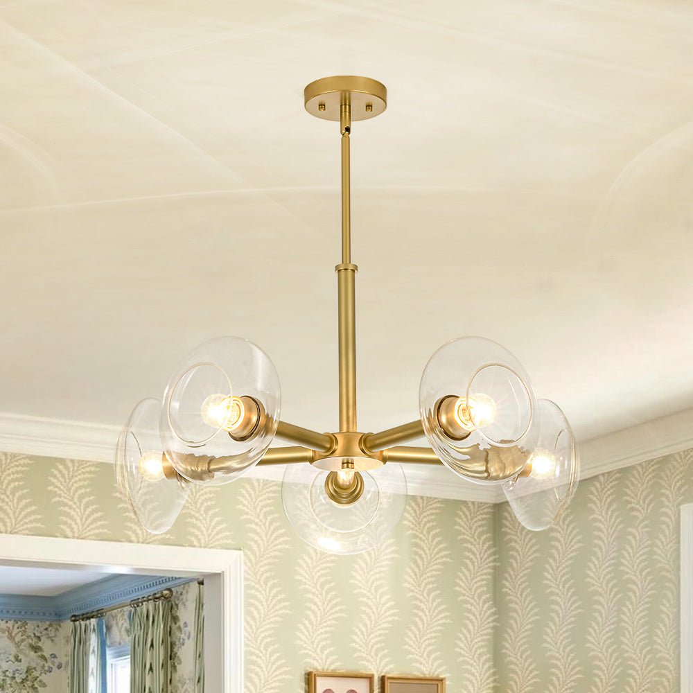 lightfixturesusa-modern-5-light-clear-glass-round-sputnik-chandelier-chandelier-brass-5720992 LightFixturesUSA - Modern 5 - Light Clear Glass Round Sputnik Chandelier - Chandelier - Brass -