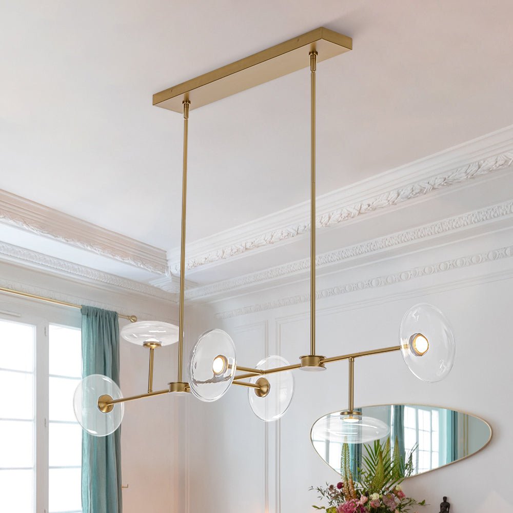 lightfixturesusa-modern-6-light-clear-glass-dimmable-led-linear-island-chandelier-chandelier-brass-pre-order-603708