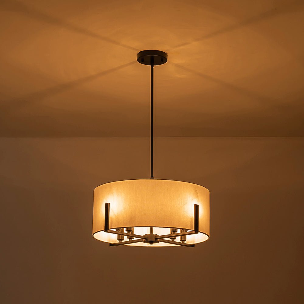 lightfixturesusa-modern-8-light-wide-drum-fabric-cage-chandelier-chandelier-black-223431