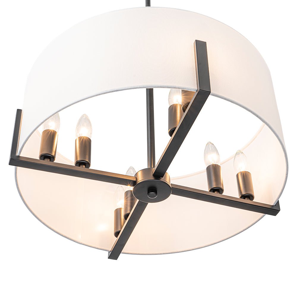 lightfixturesusa-modern-8-light-wide-drum-fabric-cage-chandelier-chandelier-black-268864