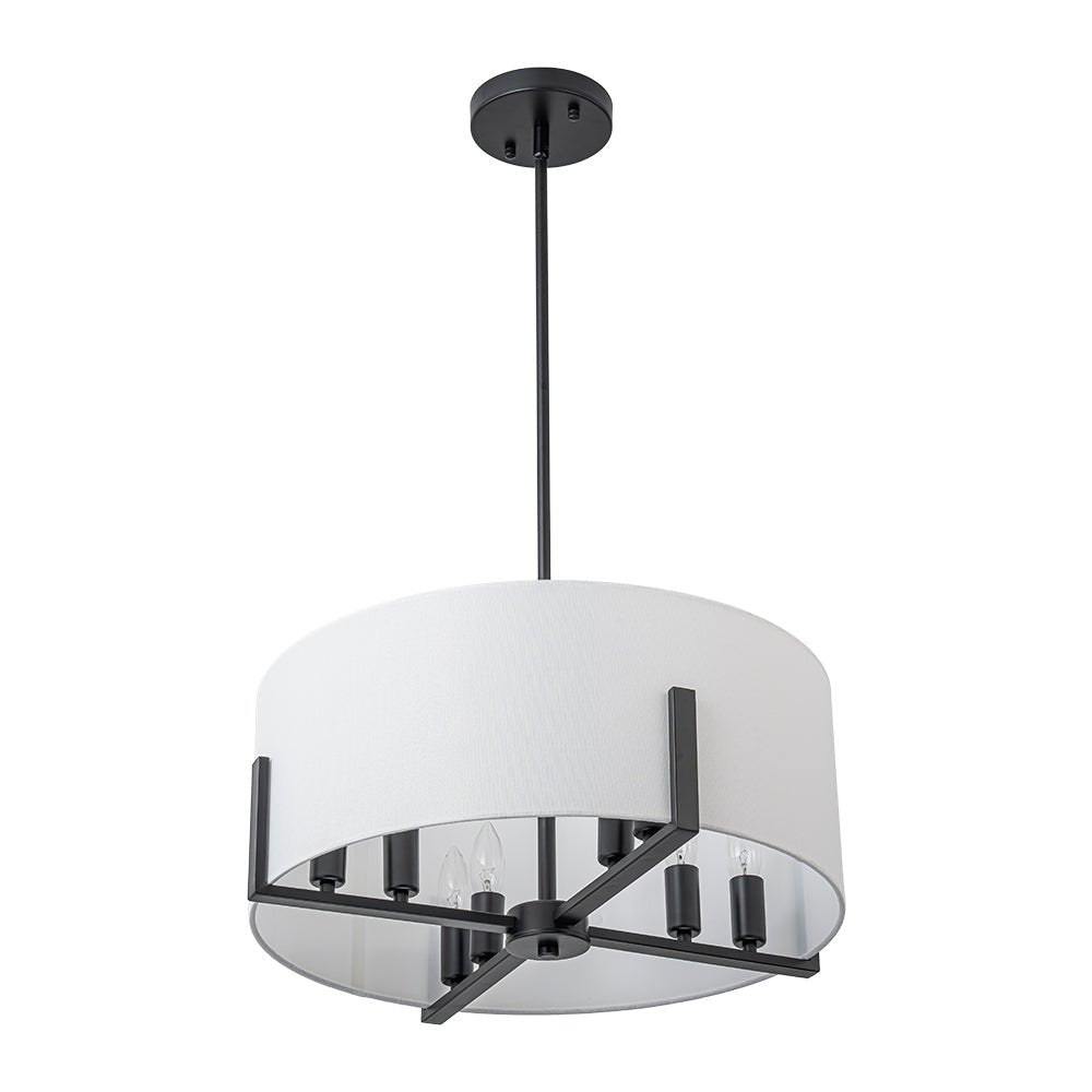 lightfixturesusa-modern-8-light-wide-drum-fabric-cage-chandelier-chandelier-black-844647