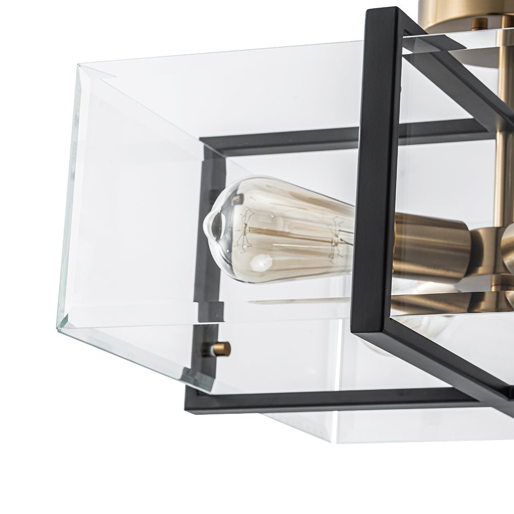 lightfixturesusa-modern-black-brass-clear-glass-square-cage-semi-flush-mount-ceiling-light-165in-101100