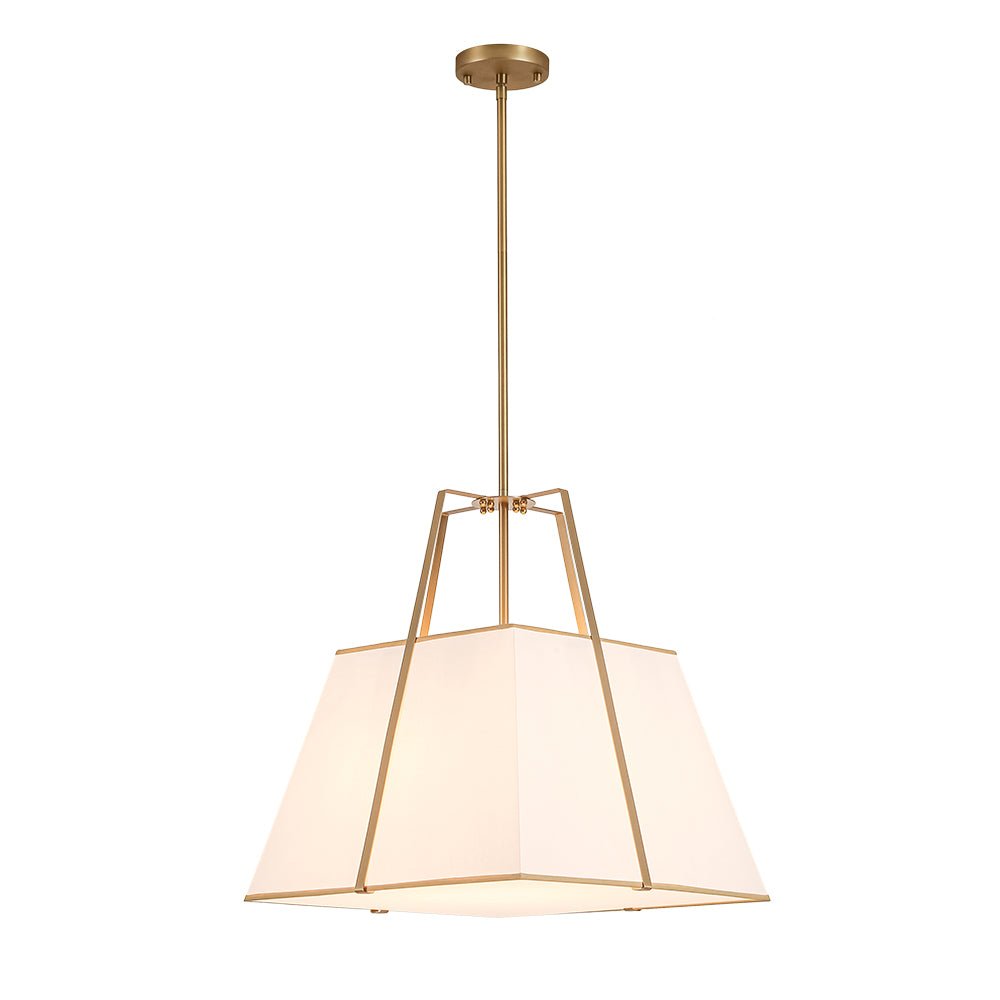 lightfixturesusa-modern-brass-white-fabric-tapered-cage-pendant-light-ceiling-light-whitebrass-6719678