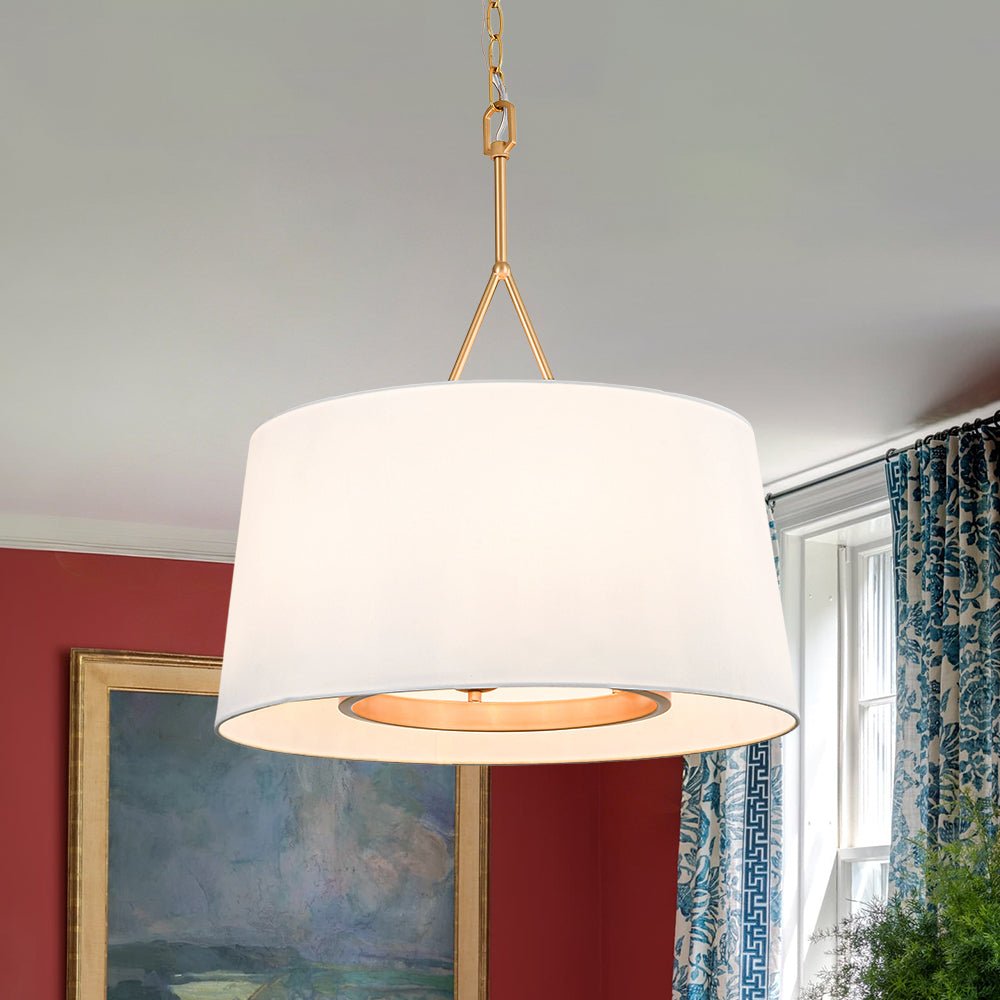 lightfixturesusa-modern-candle-style-fabric-wide-drum-cage-pendant-light-chandelier-197-in-9136180 LightFixturesUSA - Modern Candle Style Fabric Wide Drum Cage Pendant Light - Chandelier - 19.7 in -