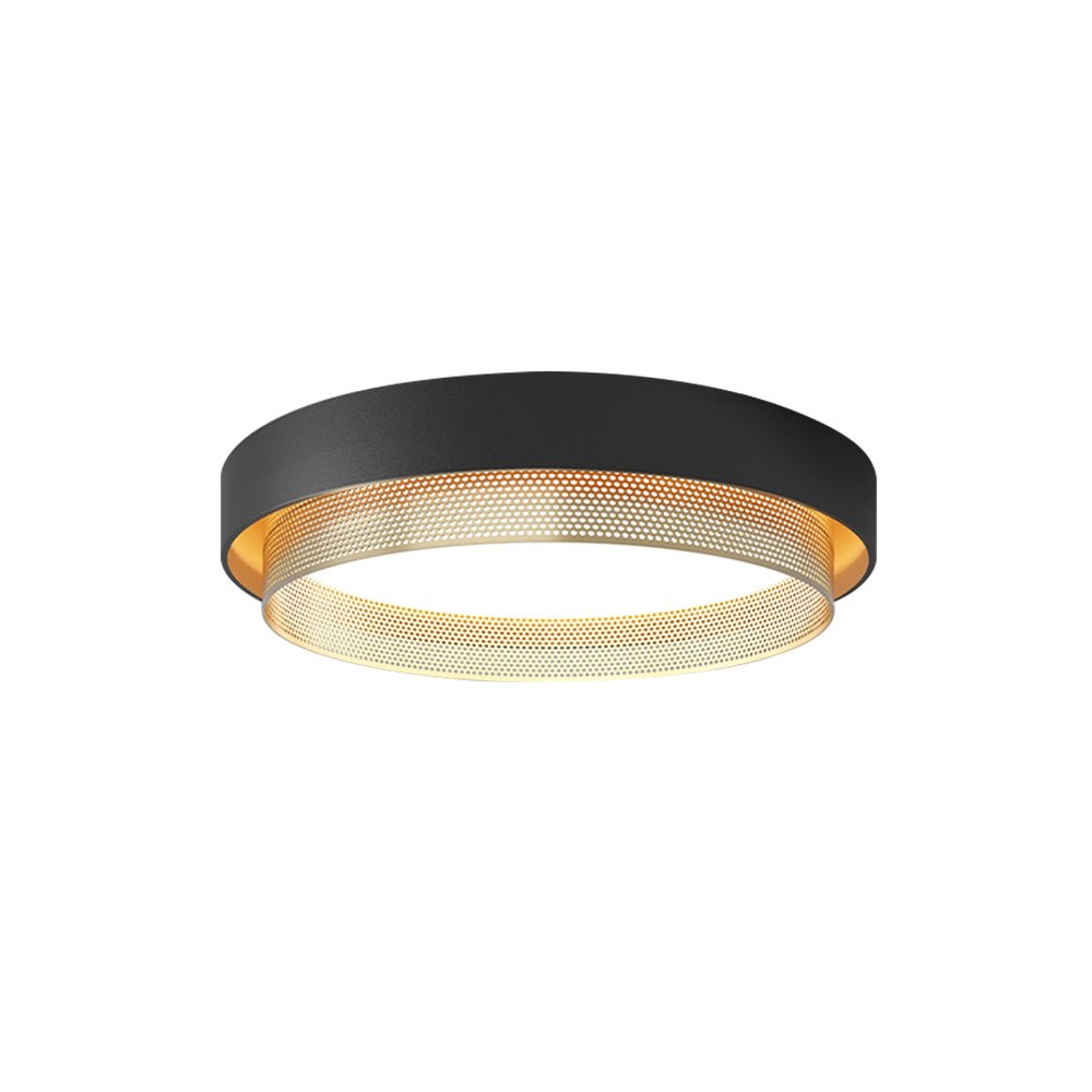 lightfixturesusa-modern-dimmable-led-iron-mesh-circular-flush-mount-light-ceiling-light-black-6000k-784242 LightFixturesUSA - Modern Dimmable LED Iron Mesh Circular Flush Mount Light - Ceiling Light - Black - 6000K -