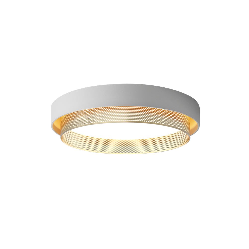 lightfixturesusa-modern-dimmable-led-iron-mesh-circular-flush-mount-light-ceiling-light-white-6000k-403965 LightFixturesUSA - Modern Dimmable LED Iron Mesh Circular Flush Mount Light - Ceiling Light - White - 6000K -