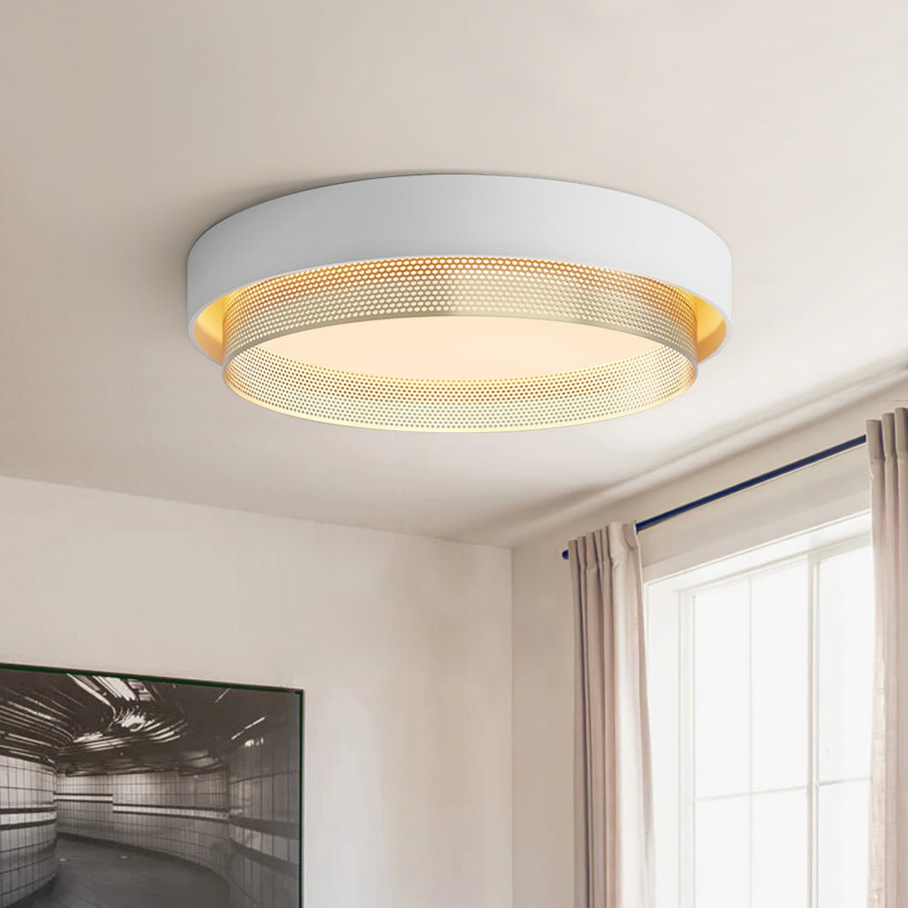 lightfixturesusa-modern-dimmable-led-iron-mesh-circular-flush-mount-light-ceiling-light-white-pre-order-697827 LightFixturesUSA-Modern Dimmable LED Iron Mesh Circular Flush Mount Light-Ceiling Light-White (Pre-Order)-