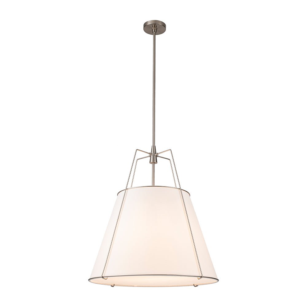 lightfixturesusa-modern-fabric-conical-drum-cage-pendant-light-ceiling-light-15-in-whitenickel-exclusive-offer-255715