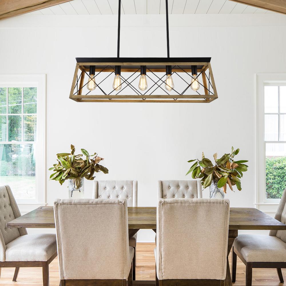 lightfixturesusa-modern-farmhouse-5-light-kitchen-island-linear-pendant-chandelier-beige-grey-477085