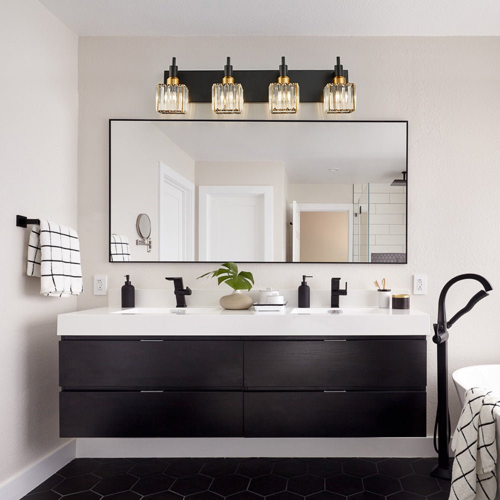 lightfixturesusa-modern-glam-crystal-bathroom-vanity-light-wall-sconce-blackgold-4-lt-308865 LightFixturesUSA-Modern Glam Crystal Bathroom Vanity Light-Wall Sconce-Black+Gold-4-Lt