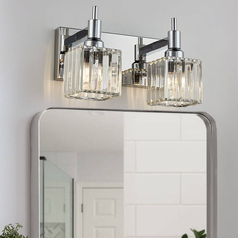 lightfixturesusa-modern-glam-crystal-bathroom-vanity-light-wall-sconce-chrome-2-lt-894053 LightFixturesUSA-Modern Glam Crystal Bathroom Vanity Light-Wall Sconce-Chrome-2-Lt