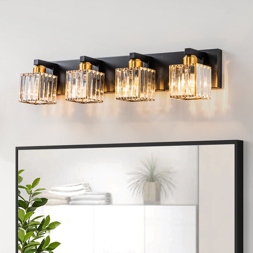 lightfixturesusa-modern-glam-crystal-bathroom-vanity-wall-lamp-wall-sconce-blackgold-4-lt-141329 LightFixturesUSA-Modern Glam Crystal Bathroom Vanity Wall Lamp-Wall Sconce-Black+Gold-4-Lt