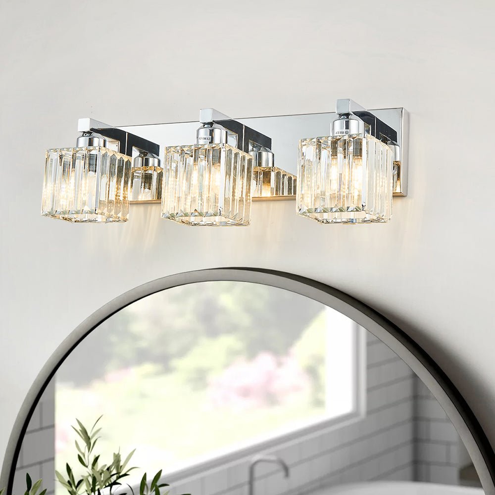 lightfixturesusa-modern-glam-crystal-bathroom-vanity-wall-lamp-wall-sconce-chrome-3-lt-988137 LightFixturesUSA-Modern Glam Crystal Bathroom Vanity Wall Lamp-Wall Sconce-Chrome-3-Lt