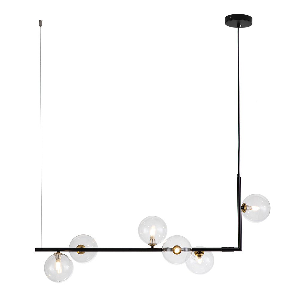 lightfixturesusa-modern-glass-bubble-kitchen-island-linear-pendant-chandelier-black-120669