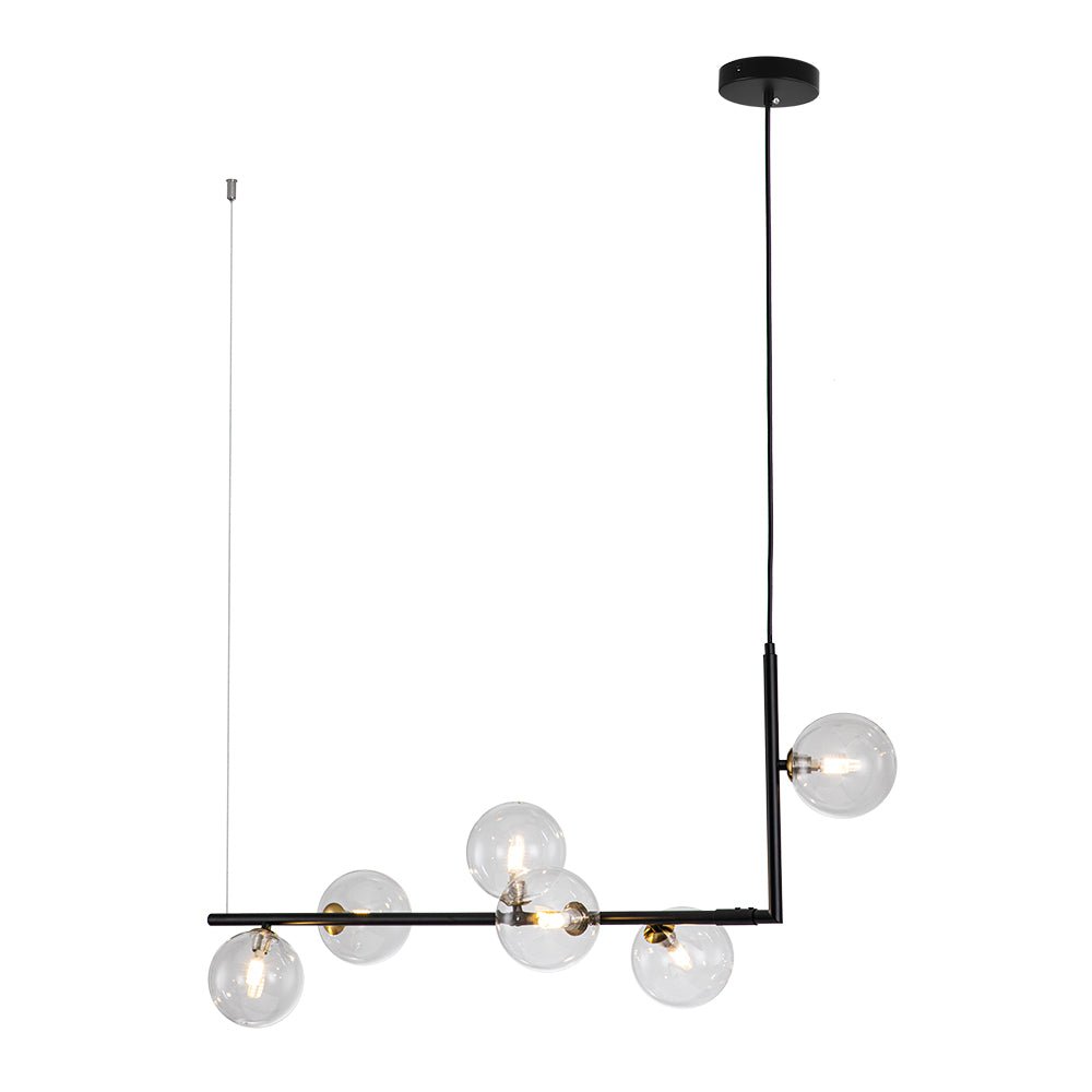 lightfixturesusa-modern-glass-bubble-kitchen-island-linear-pendant-chandelier-black-516123