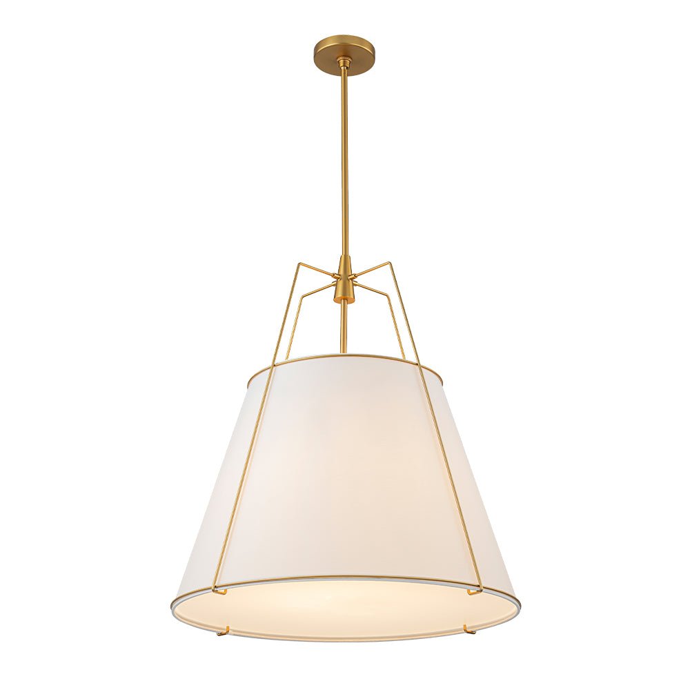 lightfixturesusa-modern-linen-conical-drum-cage-pendant-light-ceiling-light-15-in-whitebrass-699411 LightFixturesUSA - Modern Linen Conical Drum Cage Pendant Light - Ceiling Light - 15 in. - White+Brass