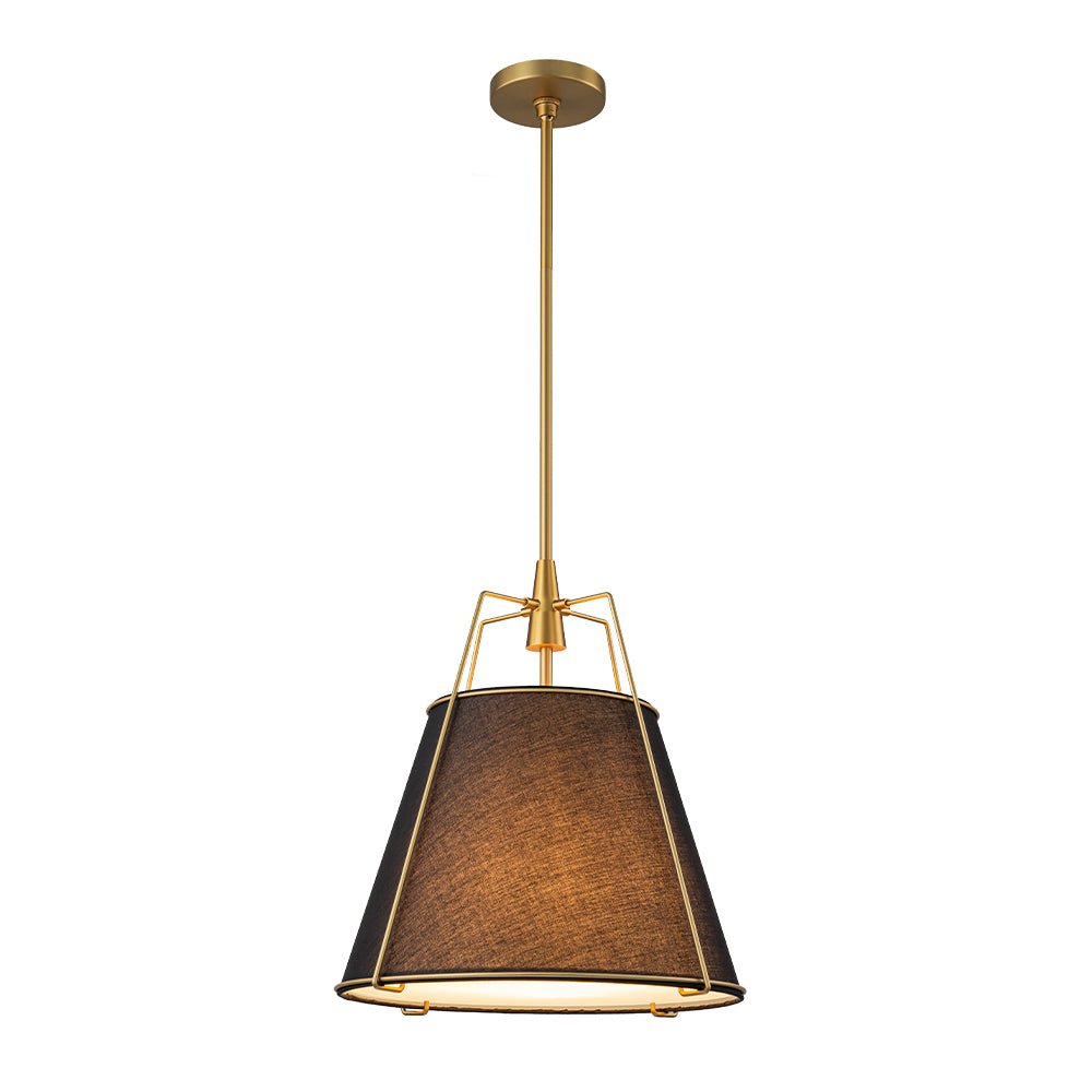 lightfixturesusa-modern-linen-conical-drum-cage-pendant-light-ceiling-light-236-in-blackbrass-394710