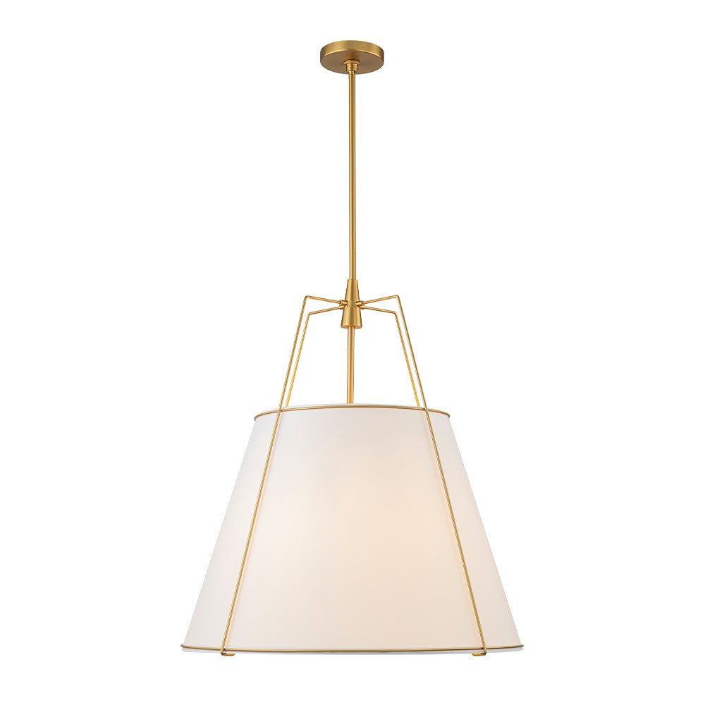 lightfixturesusa-modern-linen-conical-drum-cage-pendant-light-ceiling-light-236-in-whitebrass-874449