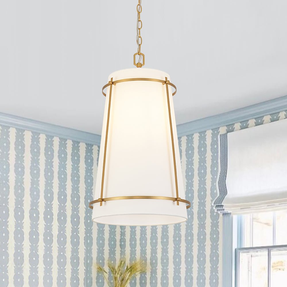 lightfixturesusa-modern-mid-century-fabric-tall-cone-cage-pendant-light-ceiling-light-brass-6237494 LightFixturesUSA - Modern Mid - Century Fabric Tall Cone Cage Pendant Light - Ceiling Light - Brass -