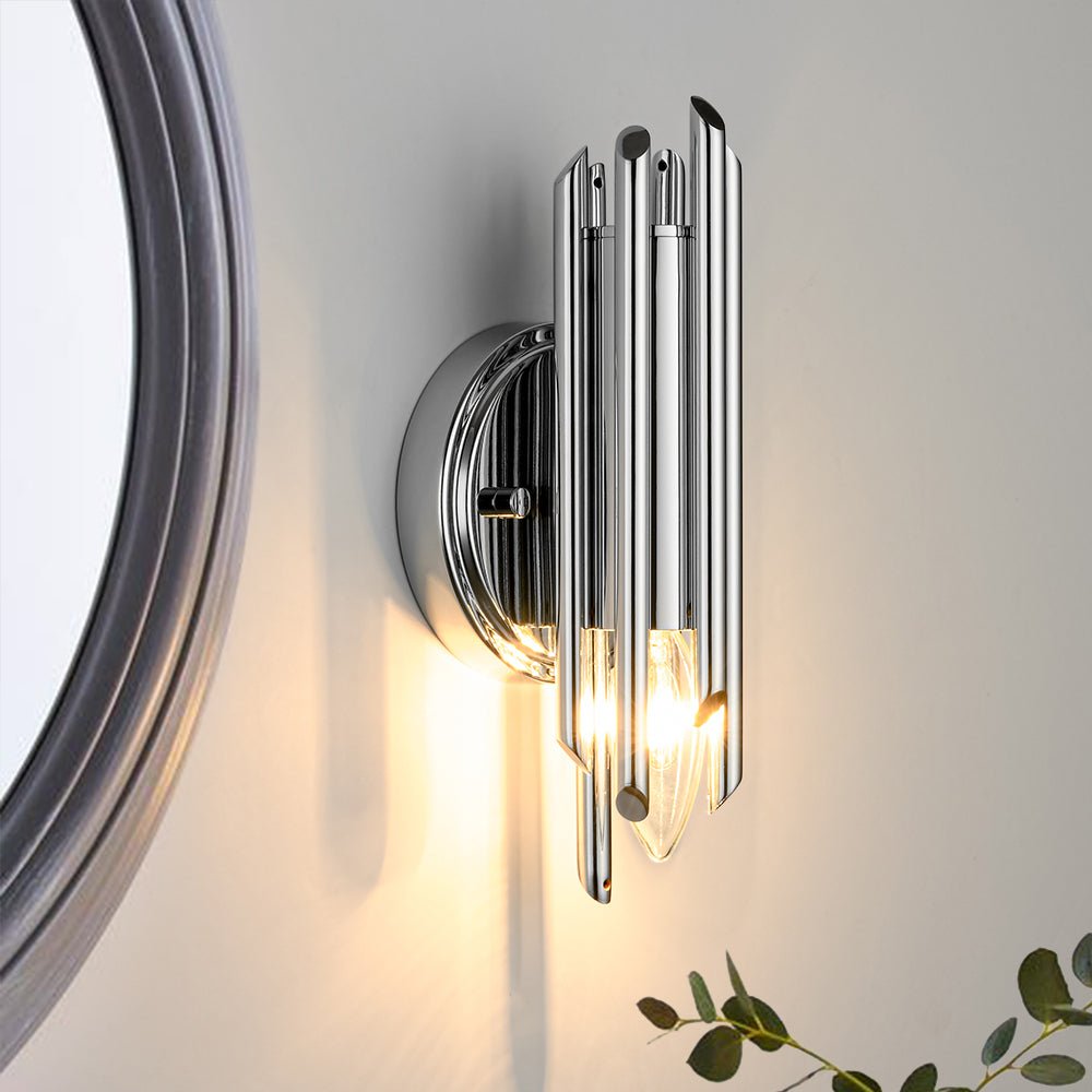 lightfixturesusa-modern-orchestral-style-trendy-cluster-tube-wall-sconce-wall-sconce-chrome-1-pack-106910 LightFixturesUSA - Modern Orchestral Style Trendy Cluster Tube Wall Sconce - Wall Sconce - Chrome - 1 Pack -