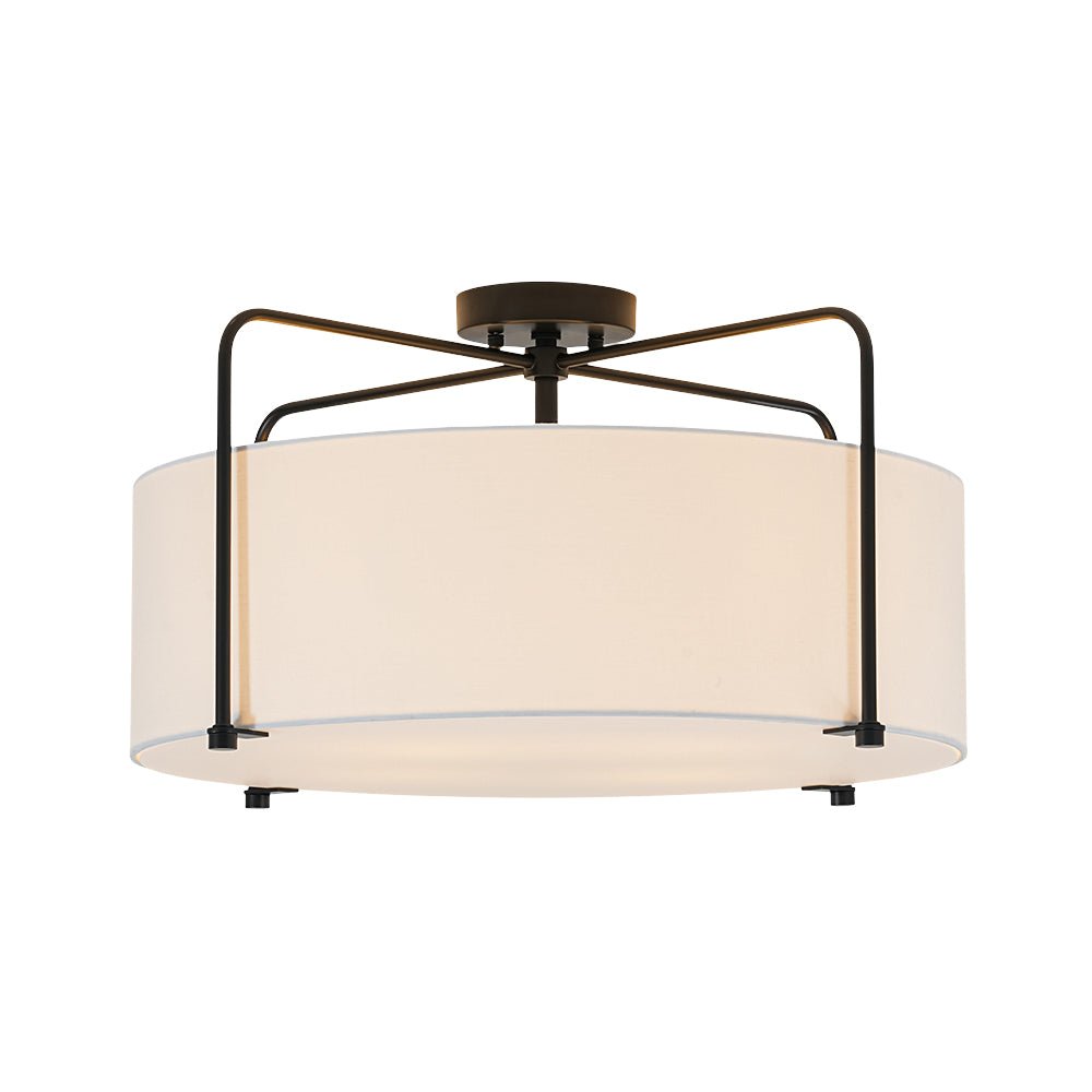 lightfixturesusa-modern-round-white-fabric-drum-cage-semi-flush-mount-ceiling-light-black-pre-order-5982803