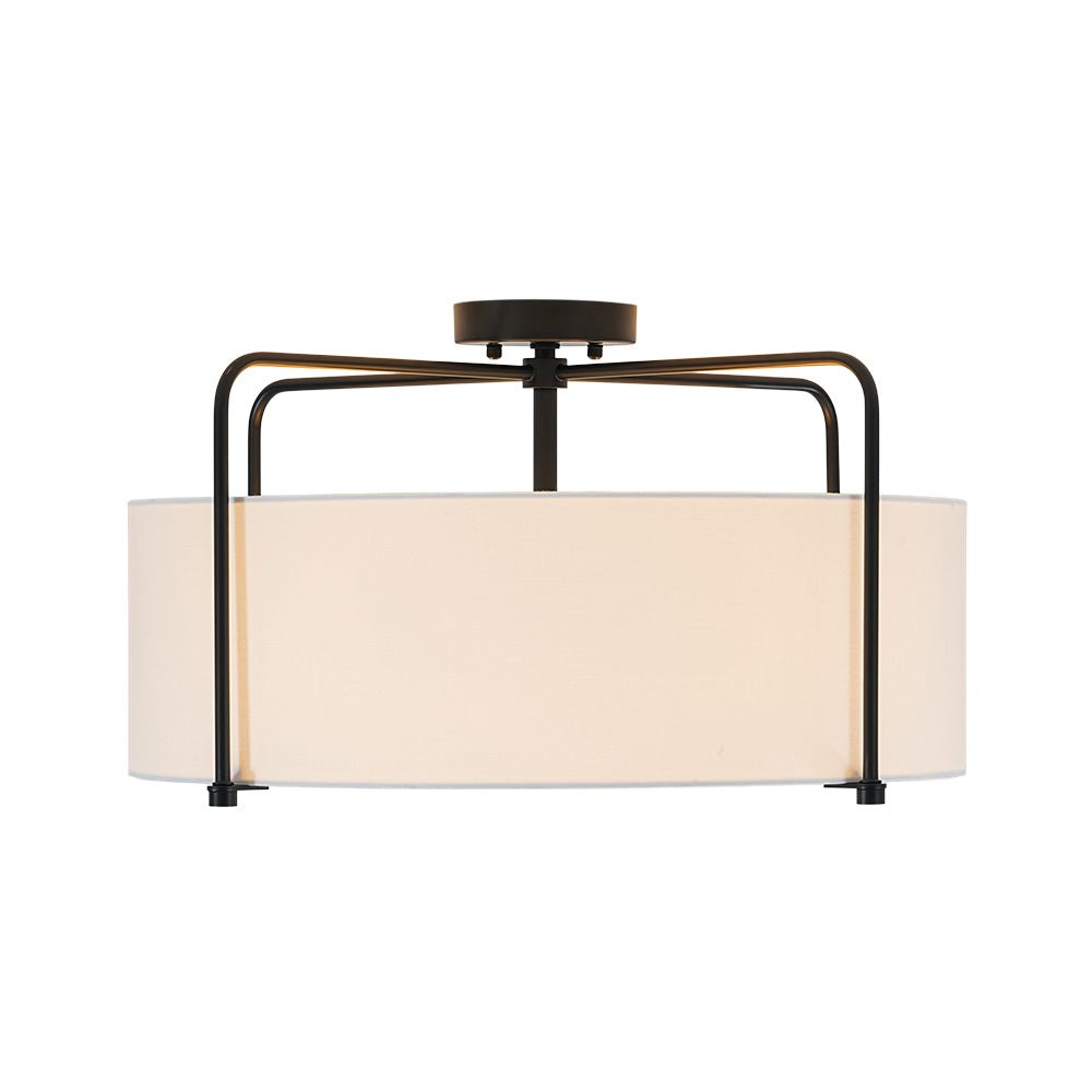 lightfixturesusa-modern-round-white-fabric-drum-cage-semi-flush-mount-ceiling-light-black-pre-order-9482245