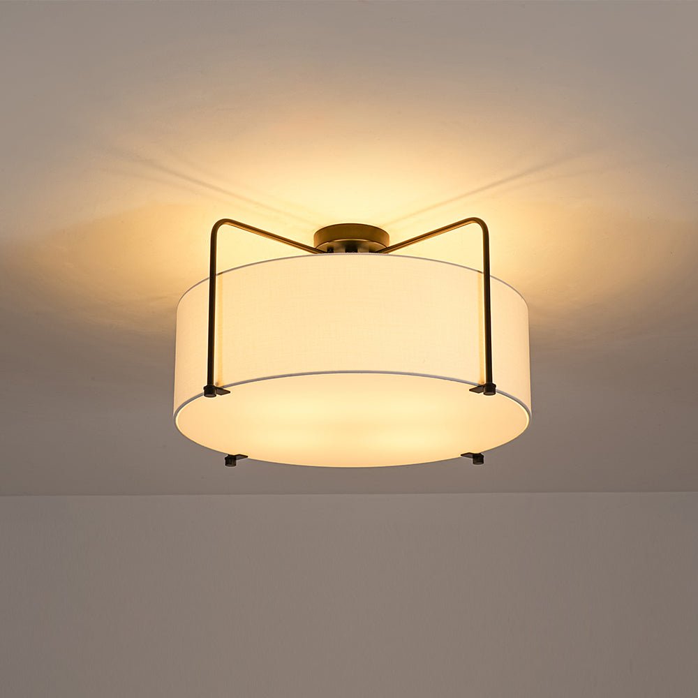 lightfixturesusa-modern-round-white-fabric-drum-cage-semi-flush-mount-ceiling-light-black-pre-order-9521015