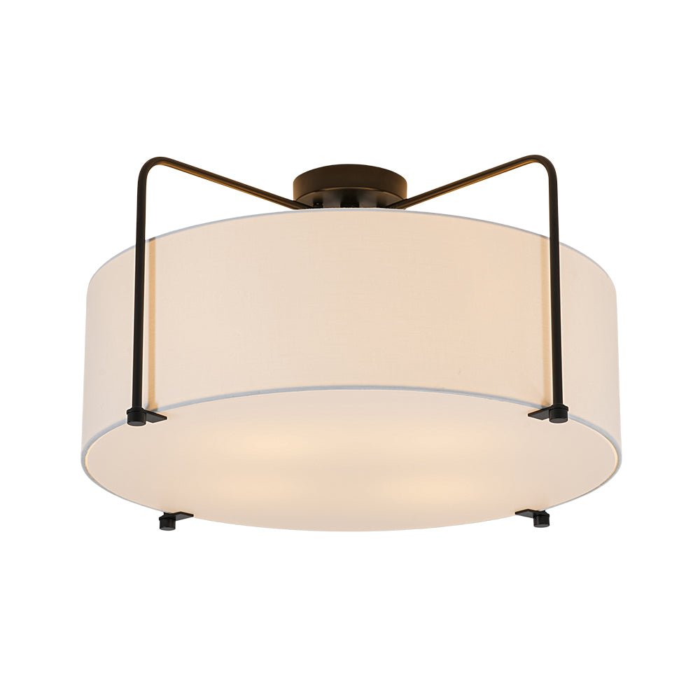 lightfixturesusa-modern-round-white-fabric-drum-cage-semi-flush-mount-ceiling-light-black-pre-order-9902488