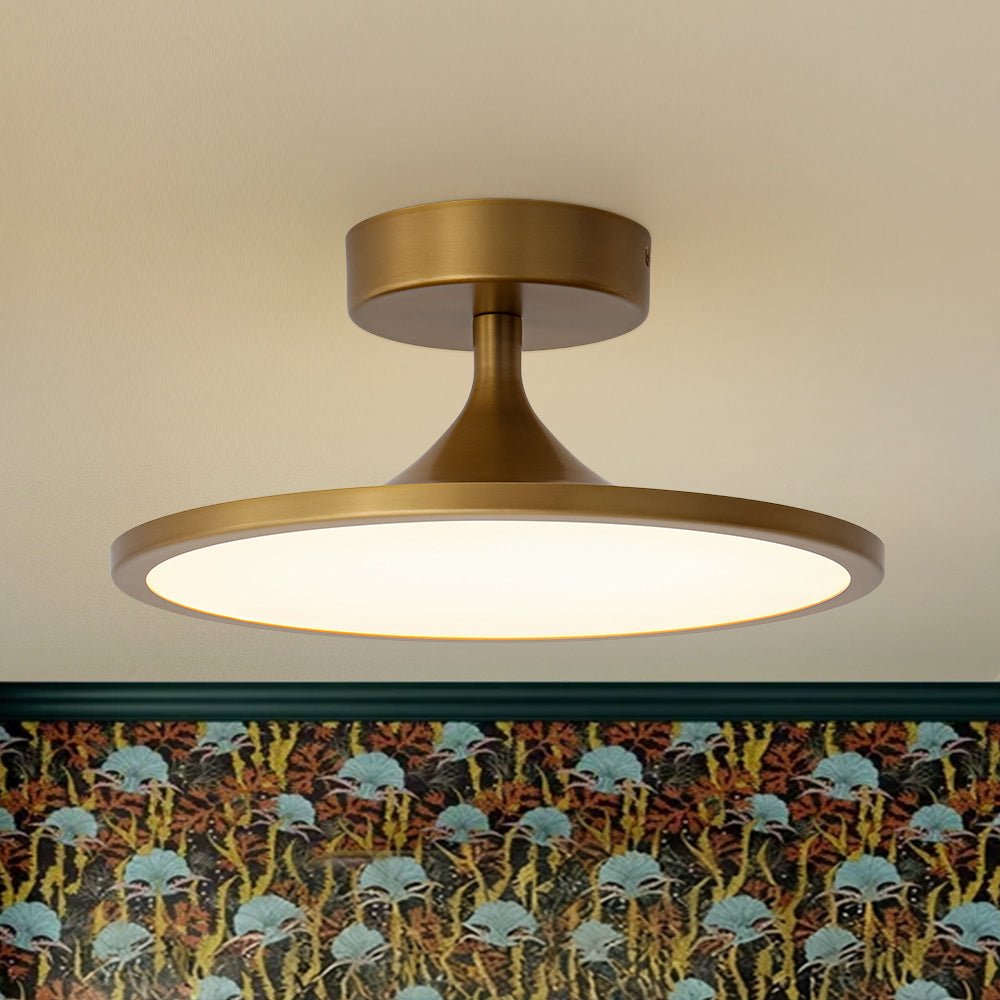 lightfixturesusa-modern-simple-brass-round-dimmable-led-semi-flush-mount-ceiling-light-brass-6384183 LightFixturesUSA - Modern Simple Brass Round Dimmable LED Semi Flush Mount - Ceiling Light - Brass -
