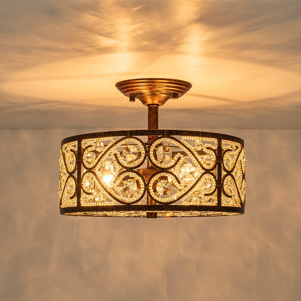 lightfixturesusa-moroccan-antique-crystal-drum-cage-semi-flush-mount-ceiling-light-13-in-481726