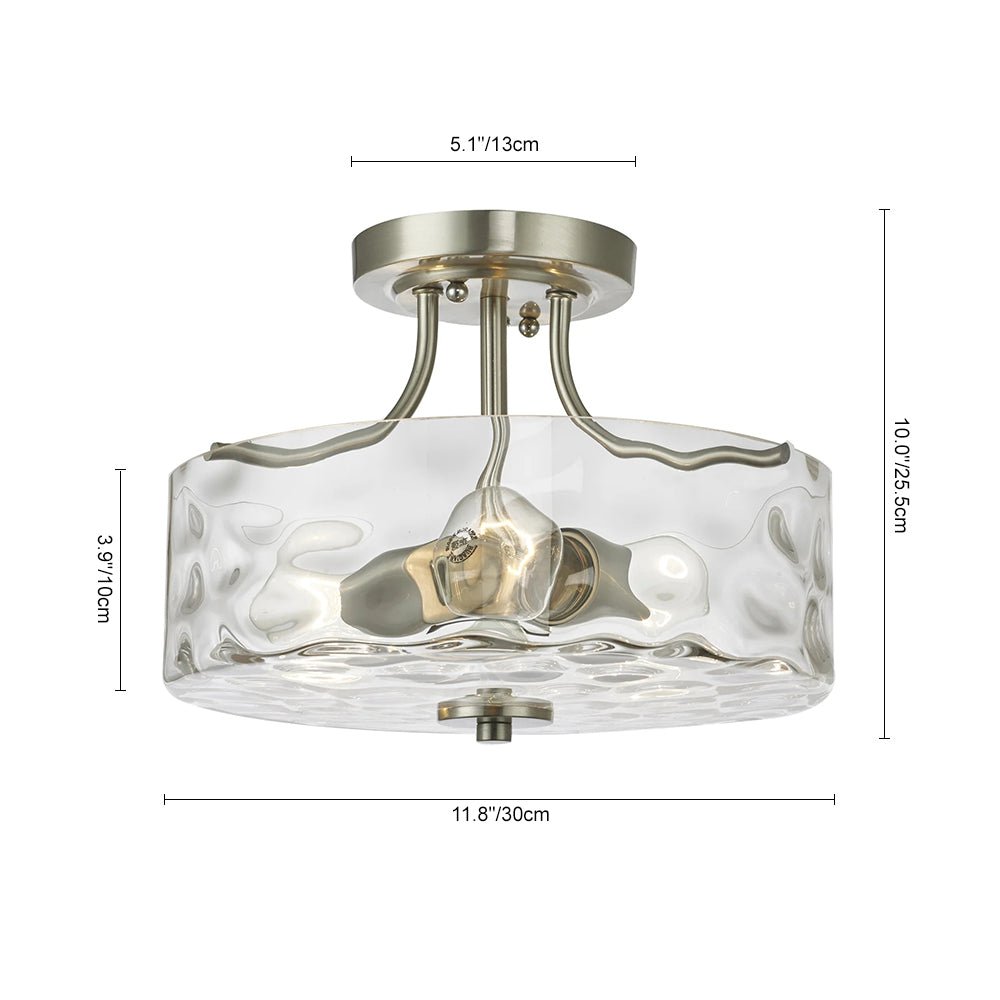 lightfixturesusa-nickel-hammered-glass-semi-flush-ceiling-light-409217