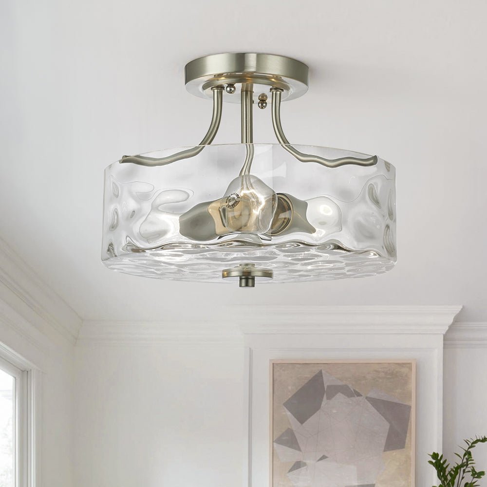 lightfixturesusa-nickel-hammered-glass-semi-flush-ceiling-light-832463