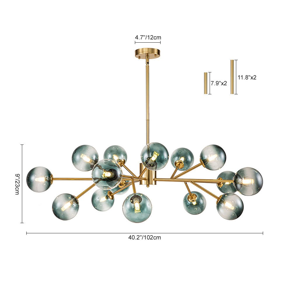 lightfixturesusa-openbox-15-light-branch-blue-glass-globe-bubble-chandelier-chandelier-black-15-lt-9181795