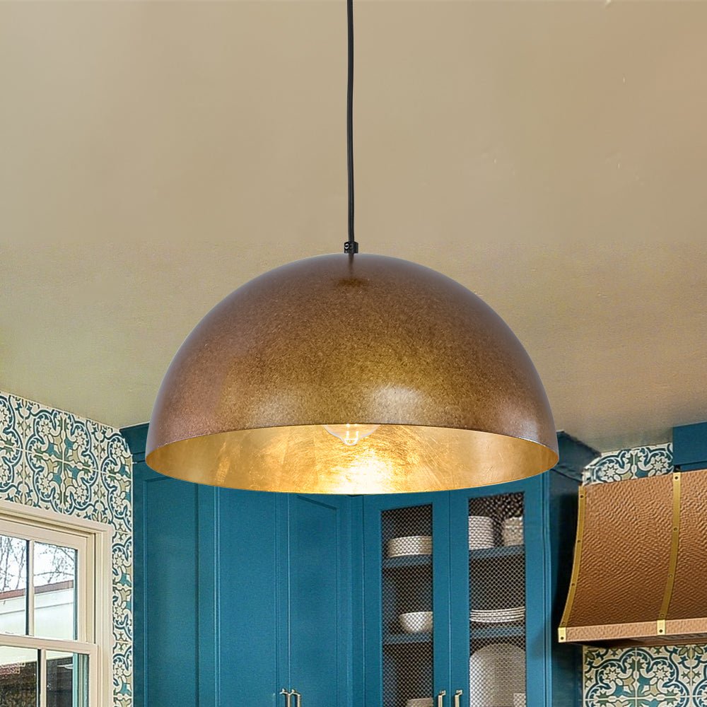 lightfixturesusa-oversized-antique-dark-rust-iron-dome-pendant-light-pendant-light-15-inaged-gold-3016734 LightFixturesUSA - Oversized Antique Dark Rust Iron Dome Pendant Light - Pendant Light - 15 in./Aged Gold -