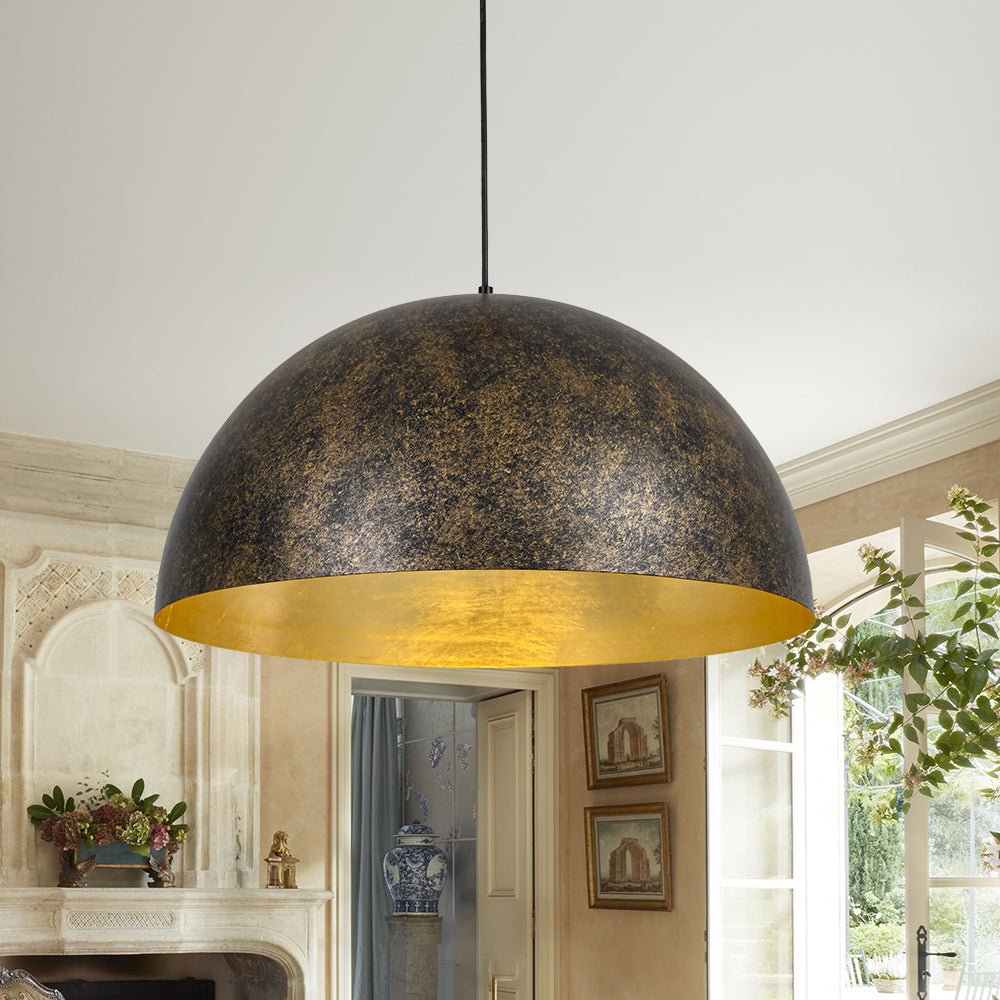 lightfixturesusa-oversized-antique-dark-rust-iron-dome-pendant-light-pendant-light-23-in-4170801 LightFixturesUSA - Oversized Antique Dark Rust Iron Dome Pendant Light - Pendant Light - 23 in. -