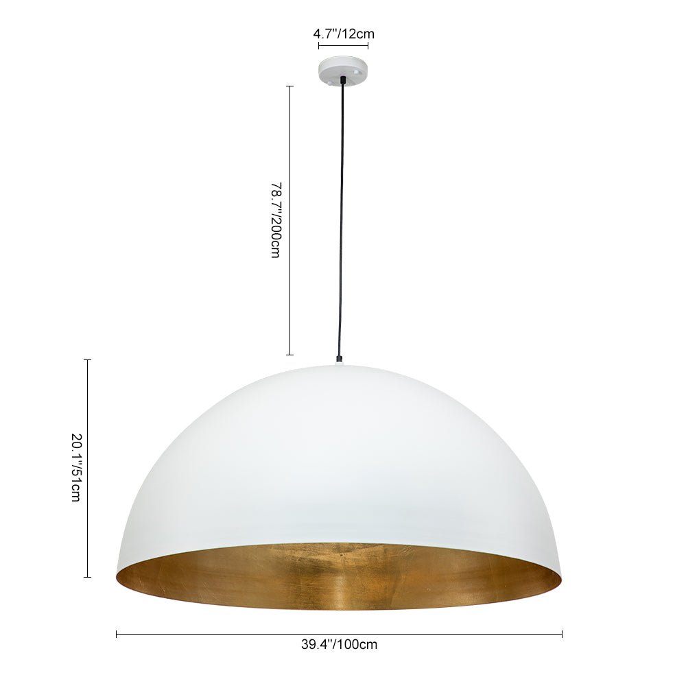 lightfixturesusa-oversized-metal-dome-pendant-light-chandelier-white-15-in-223338