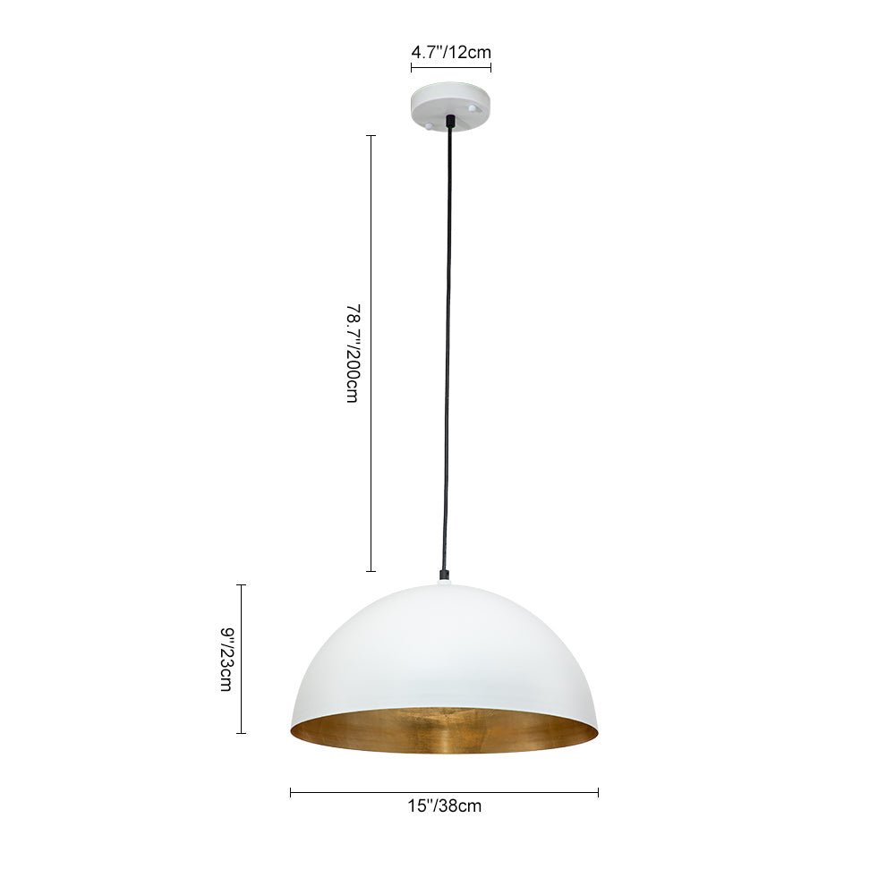 lightfixturesusa-oversized-metal-dome-pendant-light-chandelier-white-15-in-307503