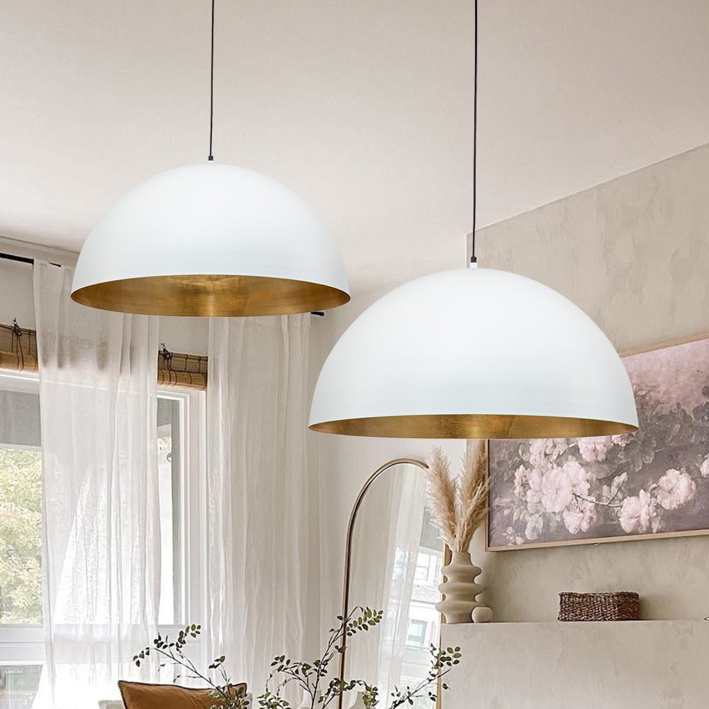 lightfixturesusa-oversized-metal-dome-pendant-light-chandelier-white-15-in-957167