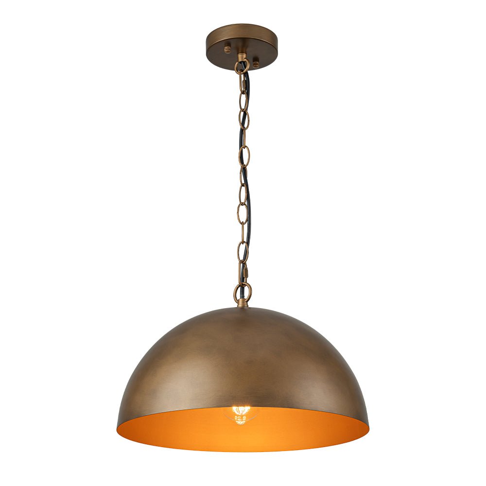 lightfixturesusa-oversized-vintage-bronze-metal-dome-pendant-light-chandelier-15-in-670113