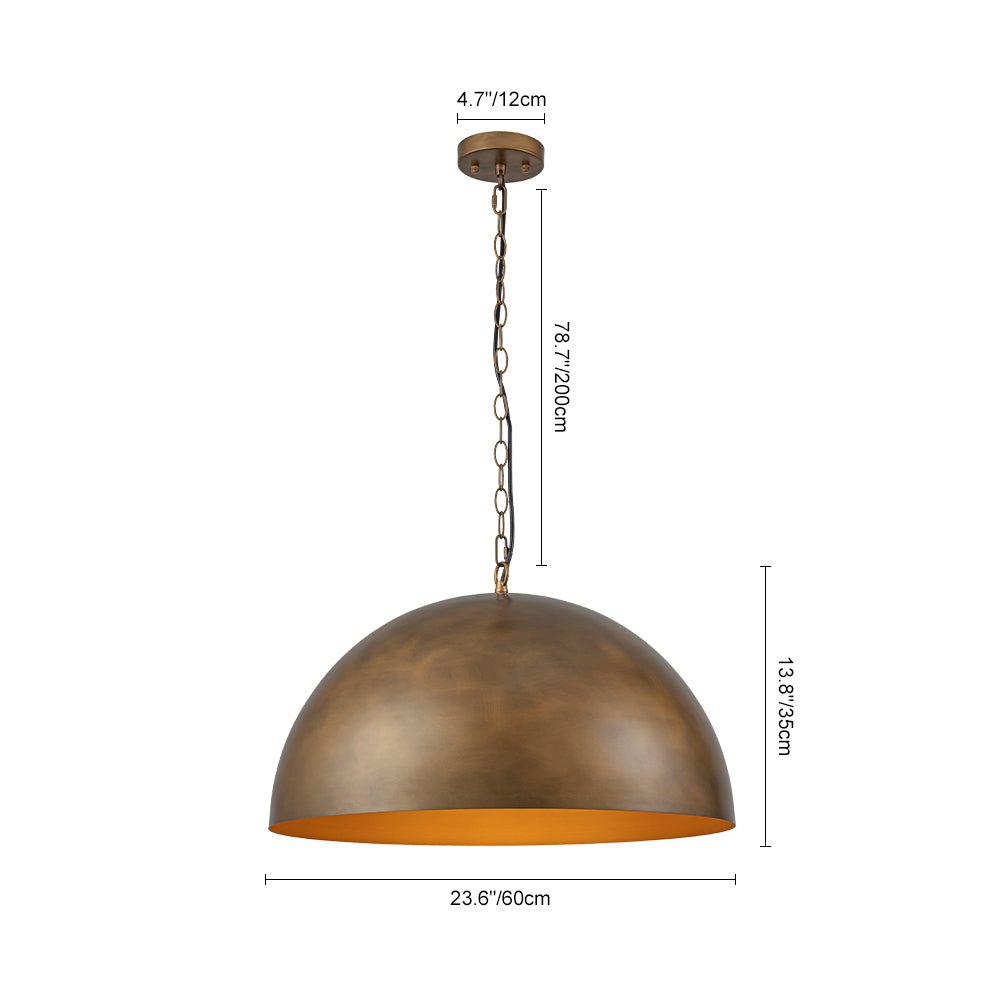 lightfixturesusa-oversized-vintage-bronze-metal-dome-pendant-light-chandelier-23-in-733584
